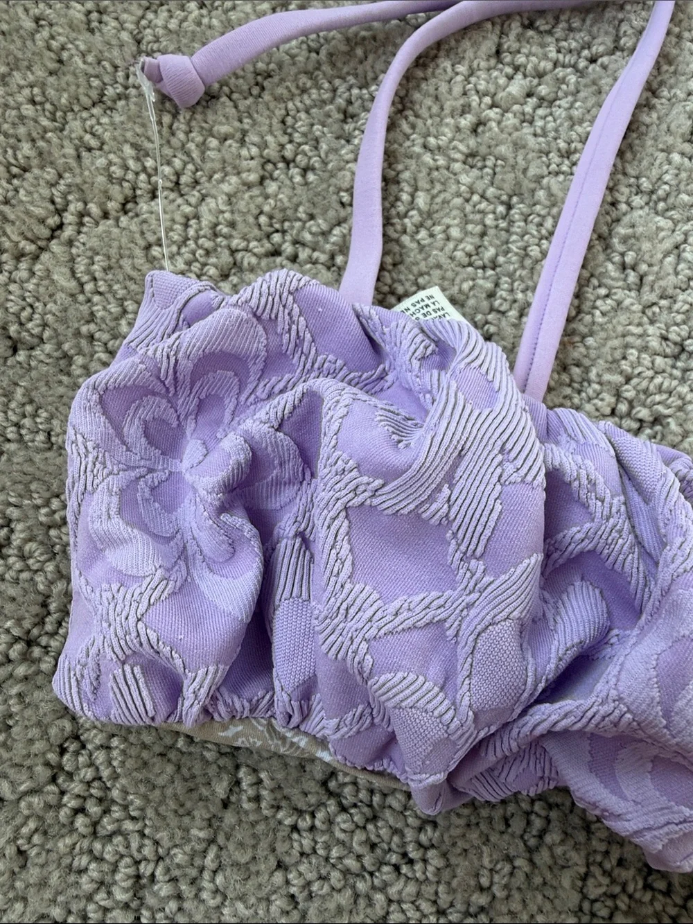 Free People Free-est Perri Kini Top Purple Bikini Top Women’s Size S NWOT